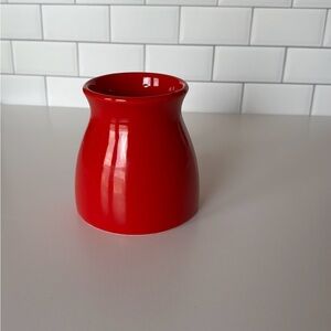 Vibrant Red Modern Ceramic Vase